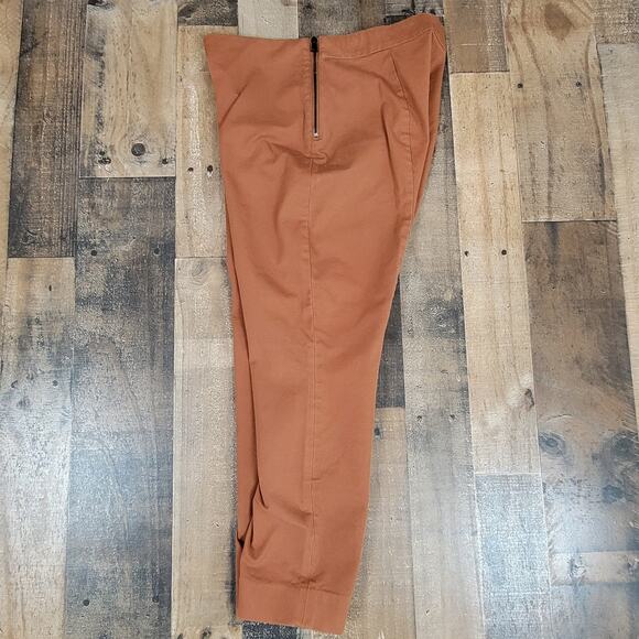 Everlane Womens 8 Brown The Work Cropped Ankle Pants Elastic Waistband Pull On‎ - Picture 3 of 12